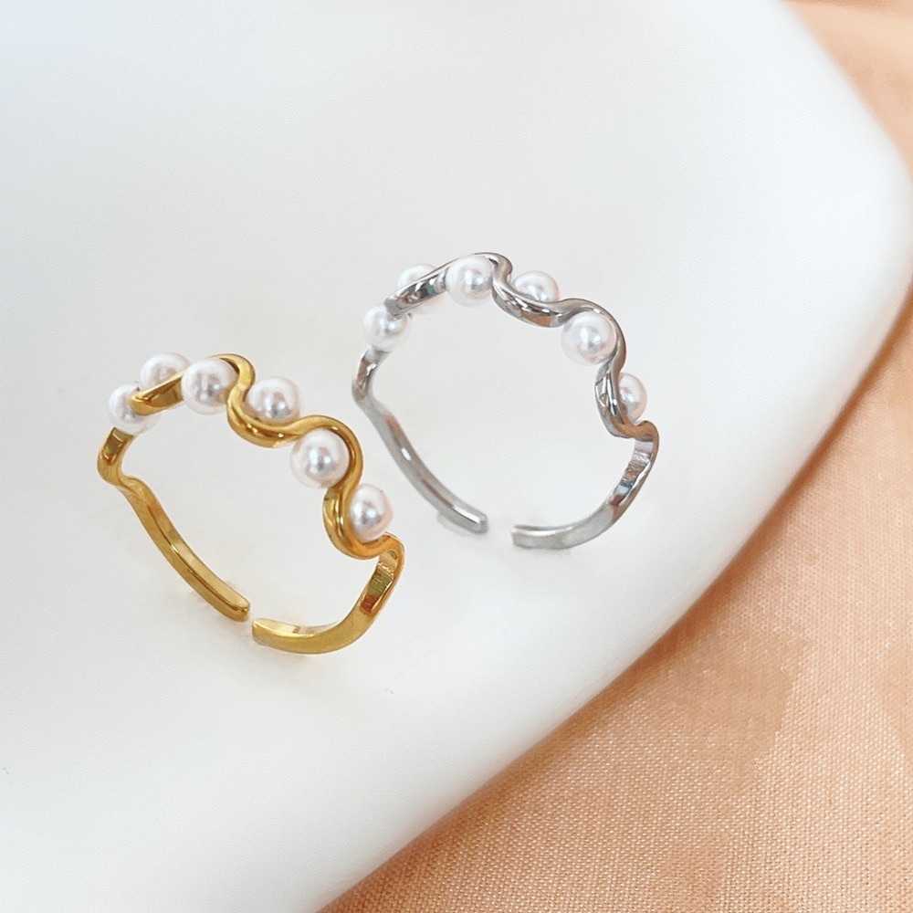 TWO RINGS for $39❤️Dainty Minimalist Rings* Open Rings*Pearl Rings*LW - Picture 8 of 8